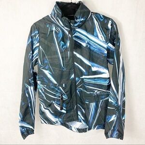Nike Shield Abstract Print Activewear Full Zip Running Jacket Size XS